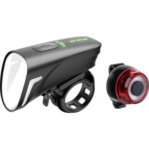 komplet svjetla za bicikl LED pogon na punjivu bateriju slika
