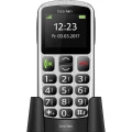 beafon SL250 Senior mobilni telefon Stanica za punjenje, SOS ključ Srebrno-crna slika