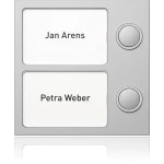 Ritto by Schneider 1875220 Video-portafon Schneider Electric Portier tipkovnica ima 2 gumba 95x95x33mm Srebrna