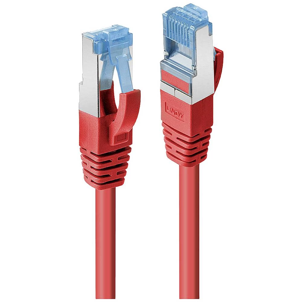 LINDY 47164 RJ45 mrežni kabel, Patch kabel cat 6 S/FTP 2 m crvena  1 St. slika
