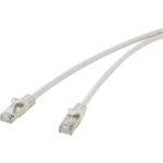Renkforce RJ45 RF-4541484 mrežni kabeli, patch kabeli cat 5e F/UTP 0.25 m siva sa zaštitom za nosić