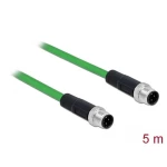 Delock 85920 M12 mrežni kabel, Patch kabel SF/UTP 5.00 m zelena 1 St.
