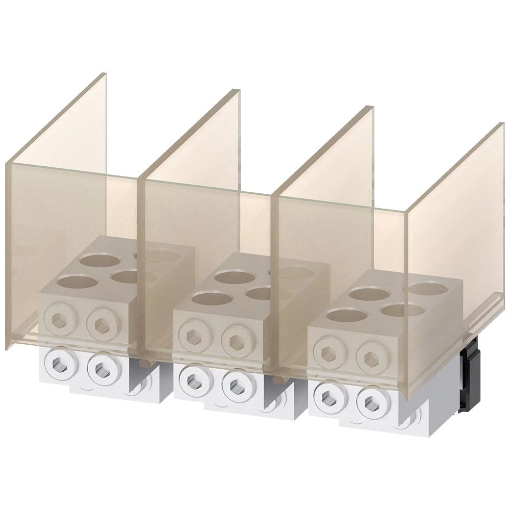 Stezaljka kružnog vodiča TC6.2 4 x 1/0…500 kcmil Cu za 4 kabela - 3 kom. Siemens 3VA9773-0JE43 #####Rundleiteranschlussklemme 1 St. slika