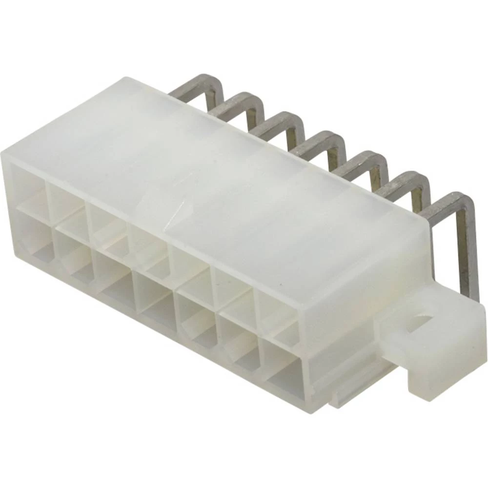Molex 39291148 Mini-Fit Jr. Header, Dual Row, Right-Angle, with PCB Mounting Flange, 14 Circuits, PA Polyamide Nylon 6/6 slika
