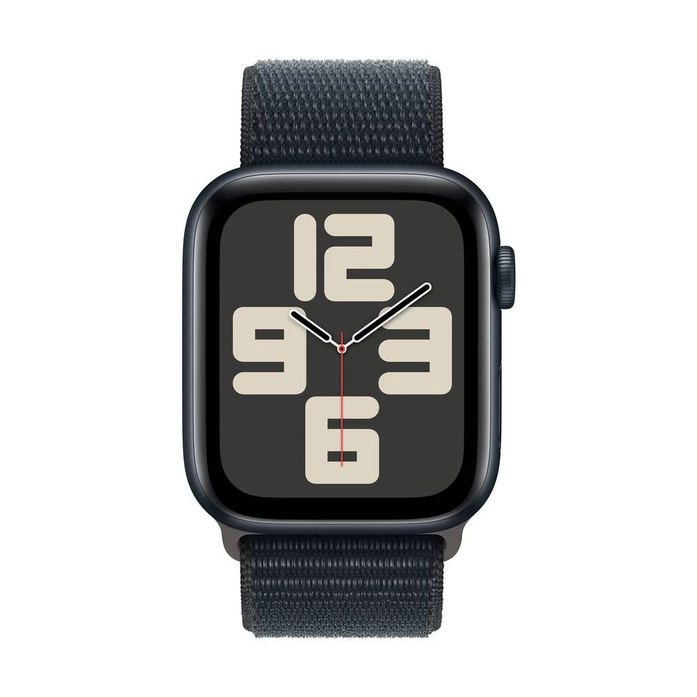 Apple Watch SE GPS 44 mm ponoćno aluminijsko kućište s ponoćnom sportskom petljom Apple Watch SE (2023) GPS 44 mm kućište od aluminija Sport Loop ponoć slika
