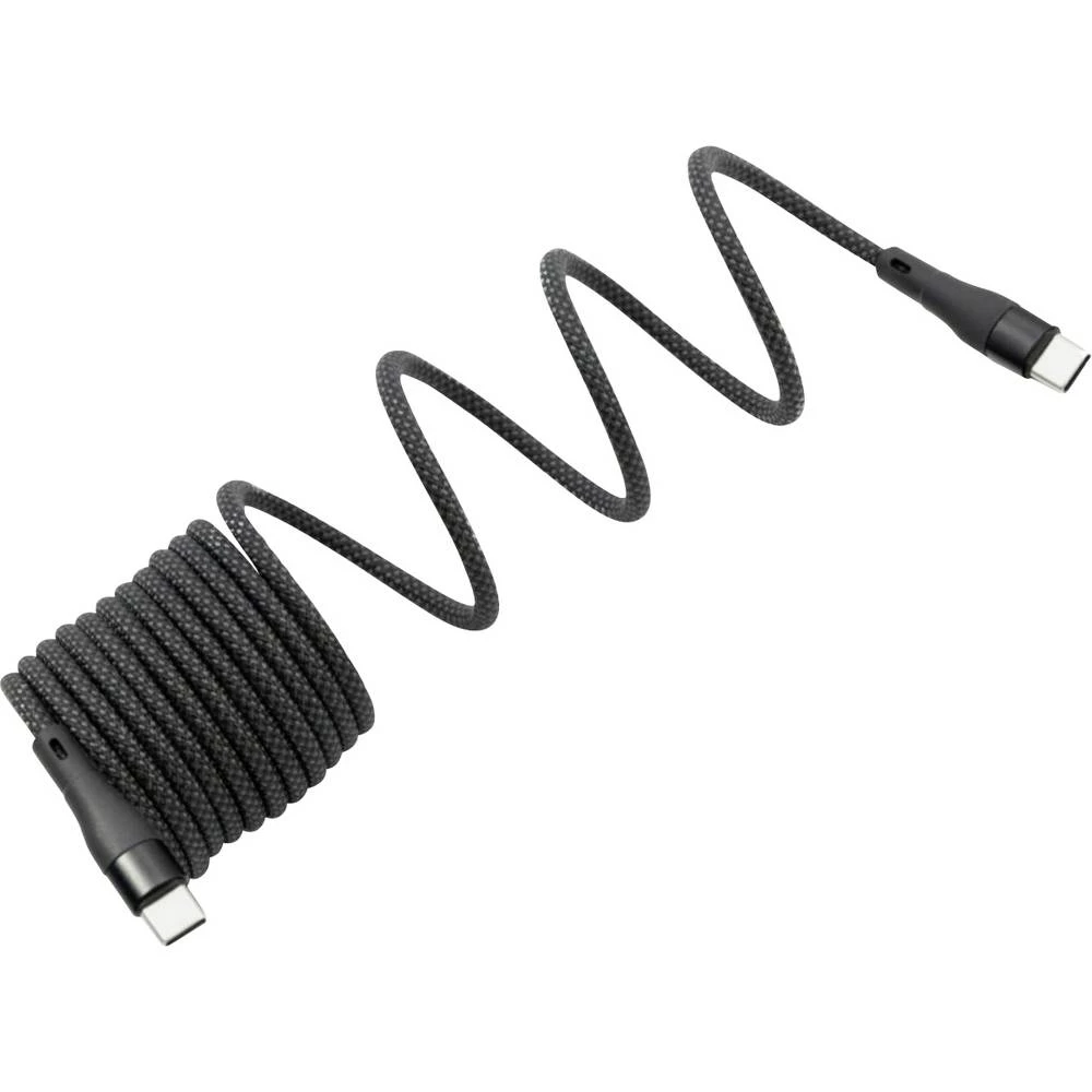 BKL Electronic USB-C kabel USB 2.0 USB-C® utikač 1 m crna pletena zaštita 10080171 slika