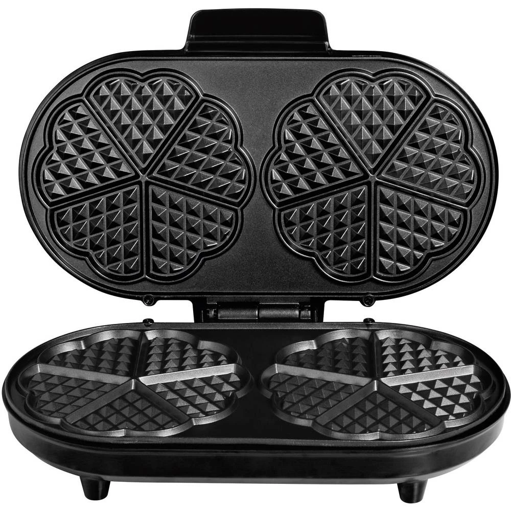 Aparat za vafle u obliku srca s ručnim podeš. temperature Tristar WF-2120 nehrđa slika