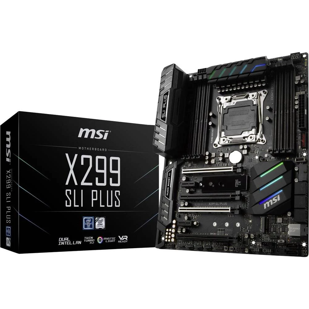 Matična ploča MSI X299 SLI PLUS Baza Intel&reg; 2066 Faktor oblika ATX Set čipova matične ploče Intel&reg; X299 slika