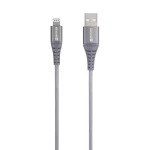 Skross USB kabel USB 2.0 USB-C™ utikač 2.00 m space siva okrugli, fleksibilan, oplaštenje od tekstila SKCA0016C-MFI200CN