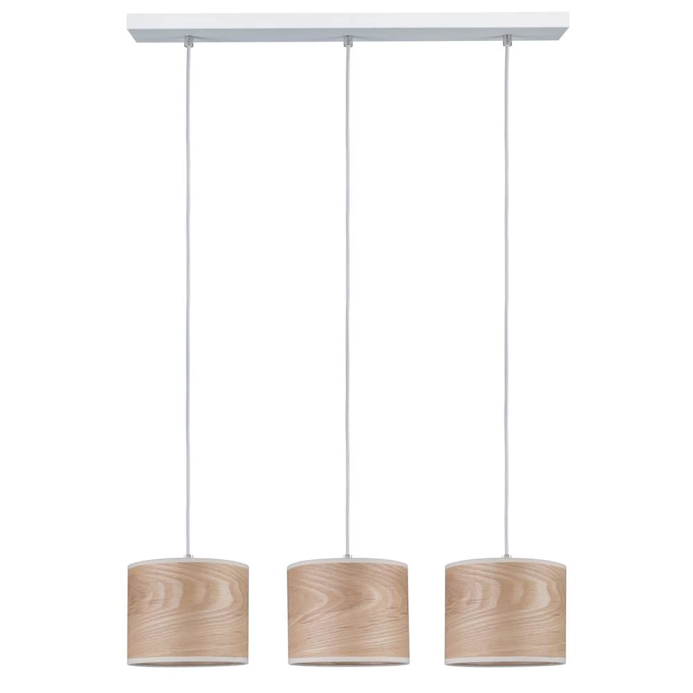 Viseća svjetiljka LED E27 60 W Paulmann Neordic Neta 79641 Drvo, Bijela slika