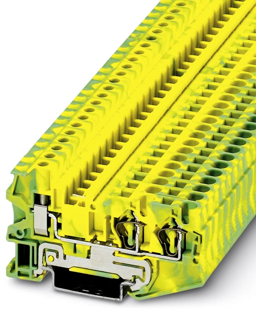 Provodna redna stezaljka STU 4-TWIN-PE zeleno-žute boje Phoenix Contact 50 kom. slika