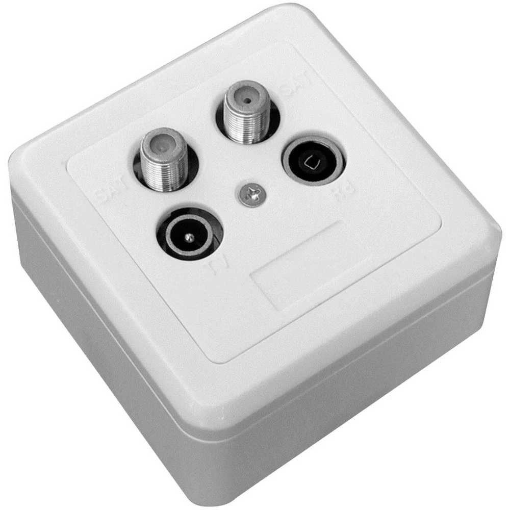 Set antenske utičnice SAT, TV, UKW, DAB+ Triax GAD 274 Nadžbukna, Podžbukna Krajna utičnica slika