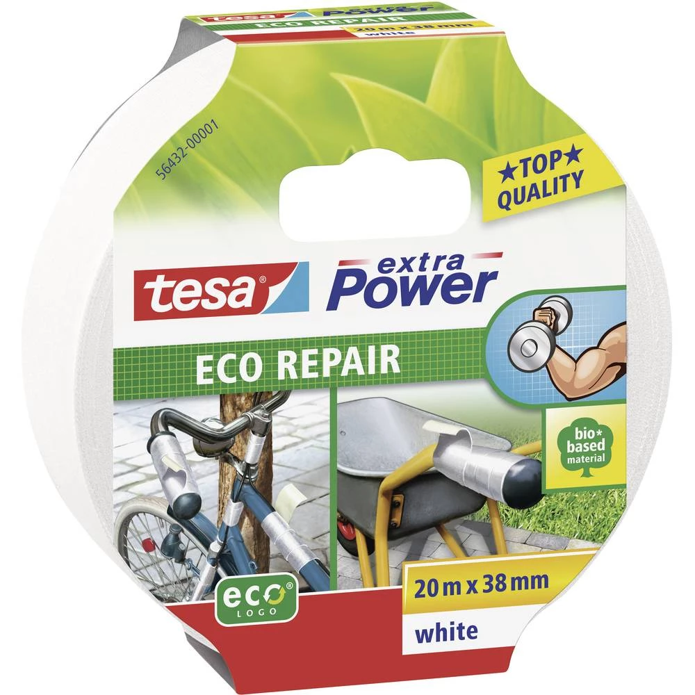 tesa ECO REPAIR 56432-00001-00 plastificirana ljepljiva traka tesa® extra Power bijela (D x Š) 20 m x 38 mm 1 St. slika