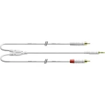 Audio Adapter cable [1x 3,5 mm banana utikač - 2x Muški cinch konektor] 1.50 m Bijela Cordial