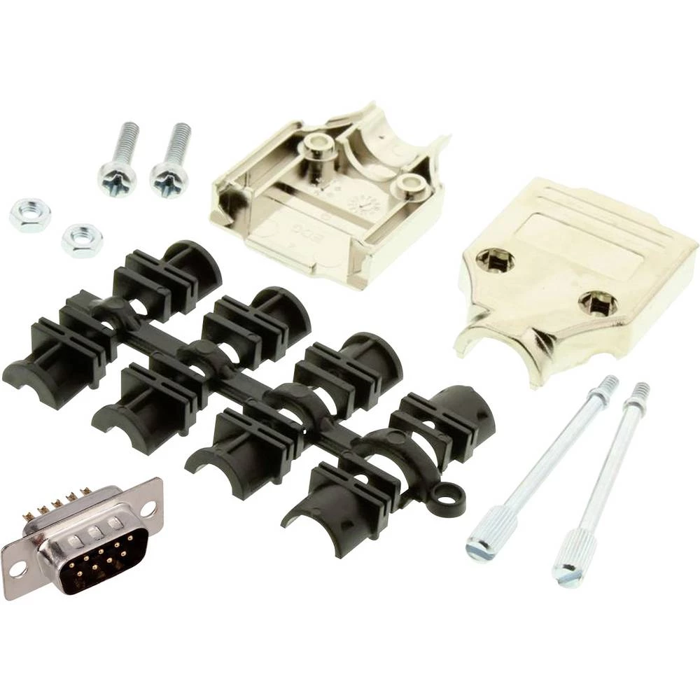 MH Connectors MHDTPK9-DM9P-K komplet D-Sub pinskih konektora 180 ° Broj polova (broj): 9 lemni kup 1 kom. slika