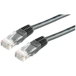 Value 21.99.1585 RJ45 mrežni kabel, Patch kabel CAT 6 U/UTP 10.00 m crna  1 St.