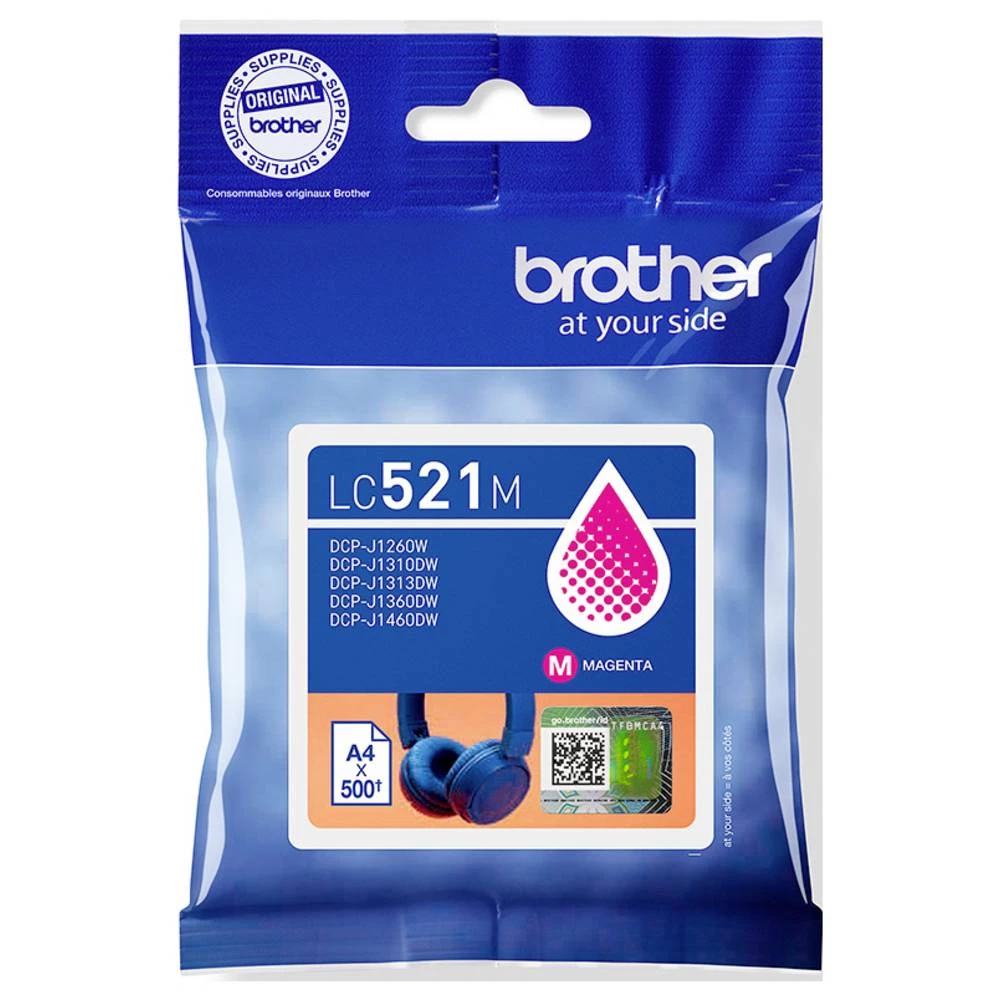 Brother tinta Brother LC521M - Magenta - original - Ki original purpurno crven LC521M slika