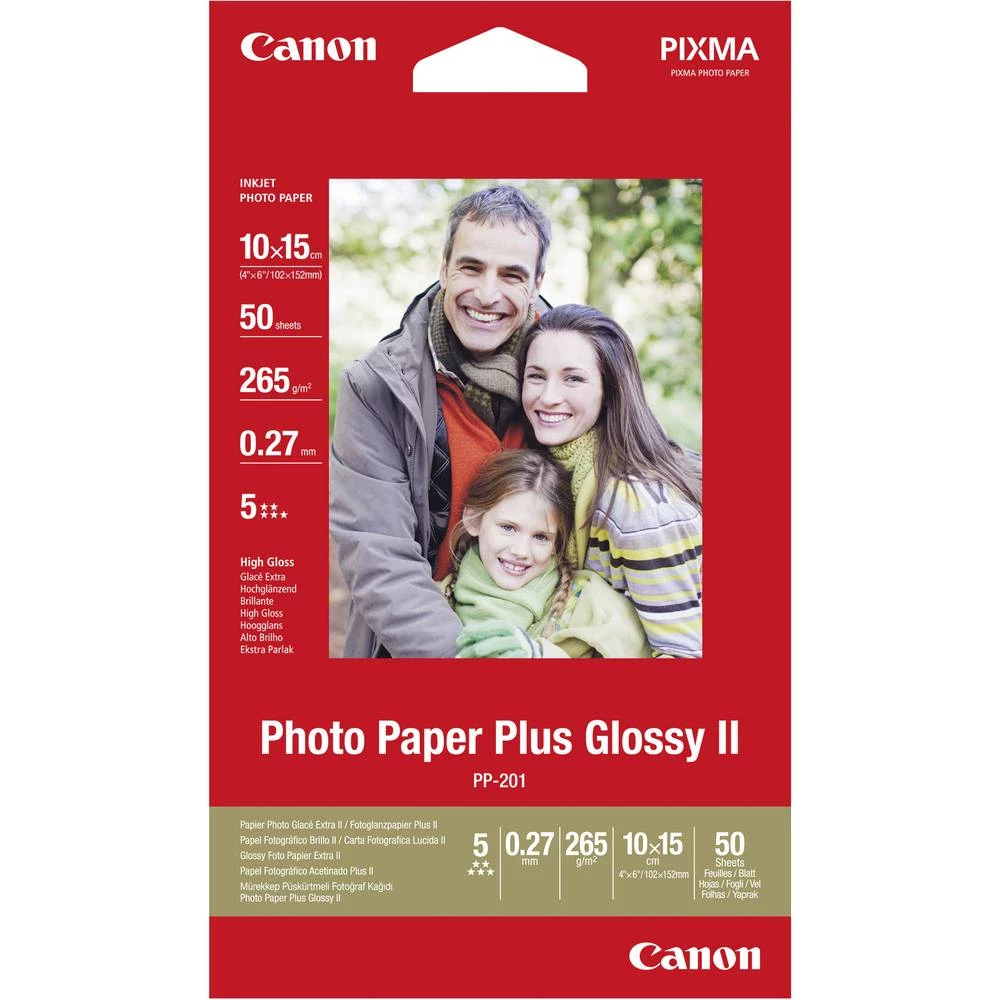 Canon PP-201 2311B070 foto papir 8.9 x 8.9 cm 265 g/m² 20 list sjajan slika