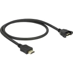 Delock HDMI Priključni kabel [1x Muški konektor HDMI - 1x Ženski konektor HDMI] 0.5 m Crna