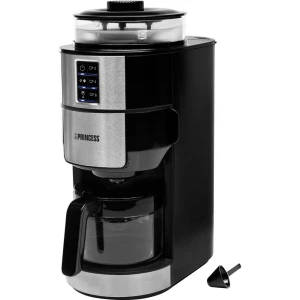 Princess 01.249408.01.001 aparat za kavu crna, plemeniti čelik Kapacitet čaše=6 funkcija održavanje toplote, stakleni v slika