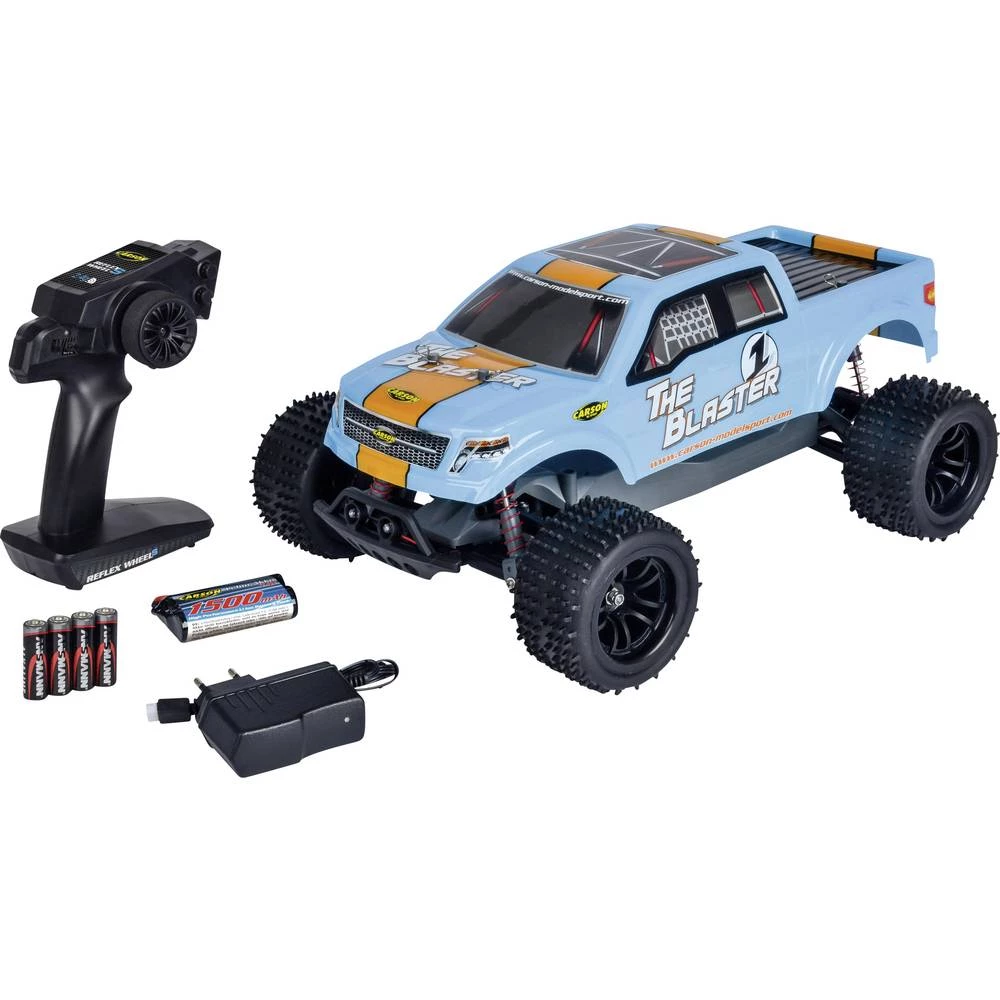 Carson Modellsport The Blaster FE S četkama 1:10 RC model automobila Električni Monstertruck 2WD 100% RtR 2,4 GHz Uklj. baterija slika