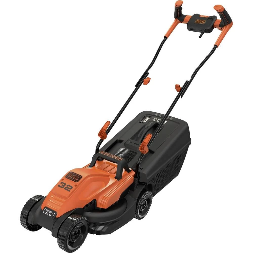Black & Decker EMAX32S električni pogon kosilica s podešavanjem visine rezanja 1200 W Širina rezanja (maks.) 32 cm slika