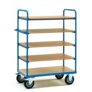 Fetra Hauptartikel 8240 etažna kolica čelik obložen s prahom Opterećenje (maks.): 400 kg briljantno-plava (RAL 5007) boj slika