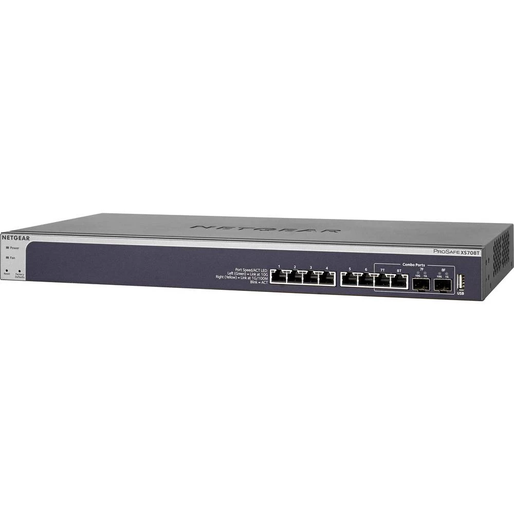 NETGEAR    XS708T-100NES    mrežni preklopnik    8 ulaza slika
