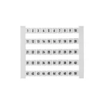 Oznake za redne stezaljke DEK 5 FW 1-50 0473460001 bijele boje Weidmüller 500 kom.