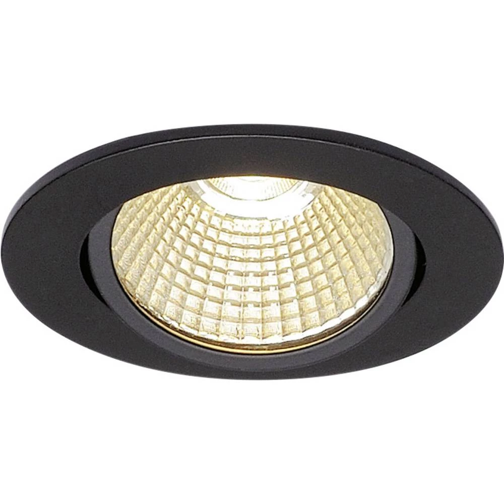 LED ugradna svjetiljka 9 W Toplo-bijela SLV 114380 Crna (mat) slika