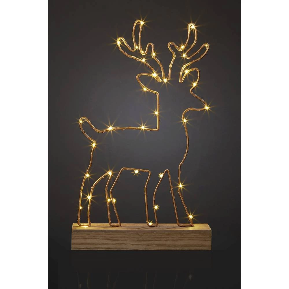 Hellum 521115 Sob Toplo-bijela LED Drvo, Zlatna slika