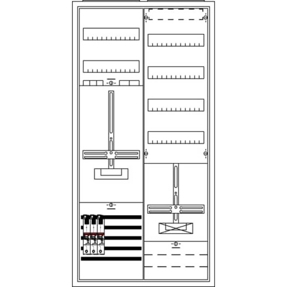 Striebel & John 2CPX035821R9999 KS244A50 ormar za brojilo   Broj redova = 2 slika
