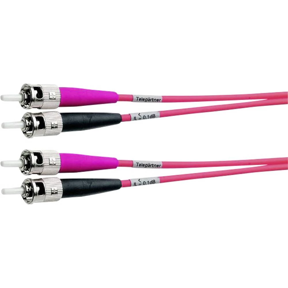 Staklena vlakna Svjetlovodi Priključni kabel [1x Muški konektor ST - 1x Muški konektor ST] 50/125 &micro; Multimode OM3 1 m Tele slika
