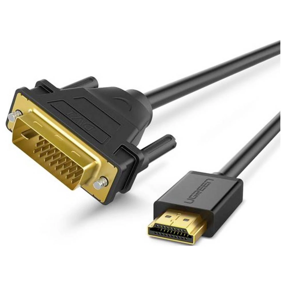 UGREEN USB kabel HDMI A utikač, DVI-D 24+1-polni utikač 1 m crna 30116 slika
