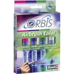 Airbrush akrilne boje-patrone, Orbis trešnja crvena, ljubičasta, tamno zelena, s