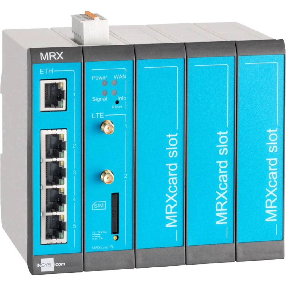 Modularni LTE ruter Insys MRX-5 LTE Ethernet, RS 232, RS 485 12 V/DC, 24 V/DC slika