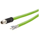 Metz Connect 142M6X10010 M12 mrežni kabel, Patch kabel CAT 6a SF/UTP 1 m zelena PUR plašt, postojan na kiselinu, postojan na ozon, UV otporan, mogućnost korištenja za vuču, bez halogena, postojan n...