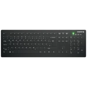CHERRY Active KEY MTA AK-C8112 Wireless bežični tipkovnica njemačka, qwertz crna ergonomski, tihe tipke, prikladan za de slika