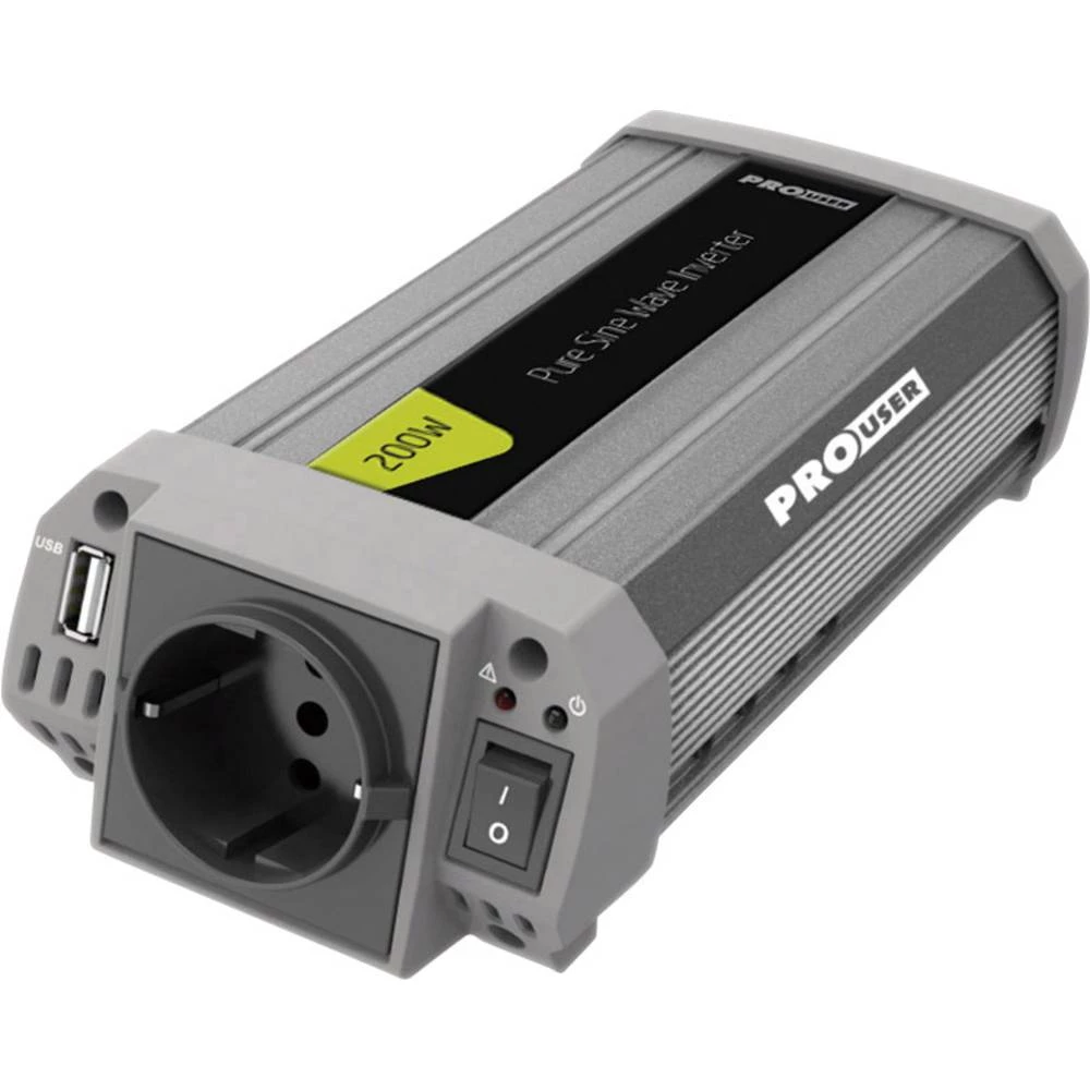 Inverter ProUser Sinus PSI200 200 W 12 V/DC Vijačne kvačice slika