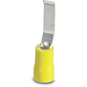 Iglasta kabelska stopica, plosnata izvedba 4 mm 6 mm djelomično izolirana, žute boje Phoenix Contact 3240570 50 kom. slika