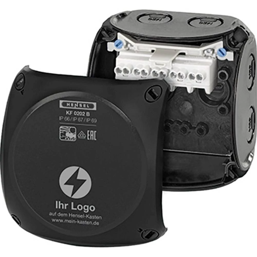 Hensel 62000384 razvodna kutija s vijčanim stezaljkama, otporna na vremenske uvjete, bez halogena (D x Š) 93 mm x 93 mm  1 St. slika