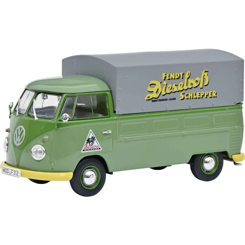Schuco 450785600 pruga 1 Volkswagen VW T1b platforma Fendt slika