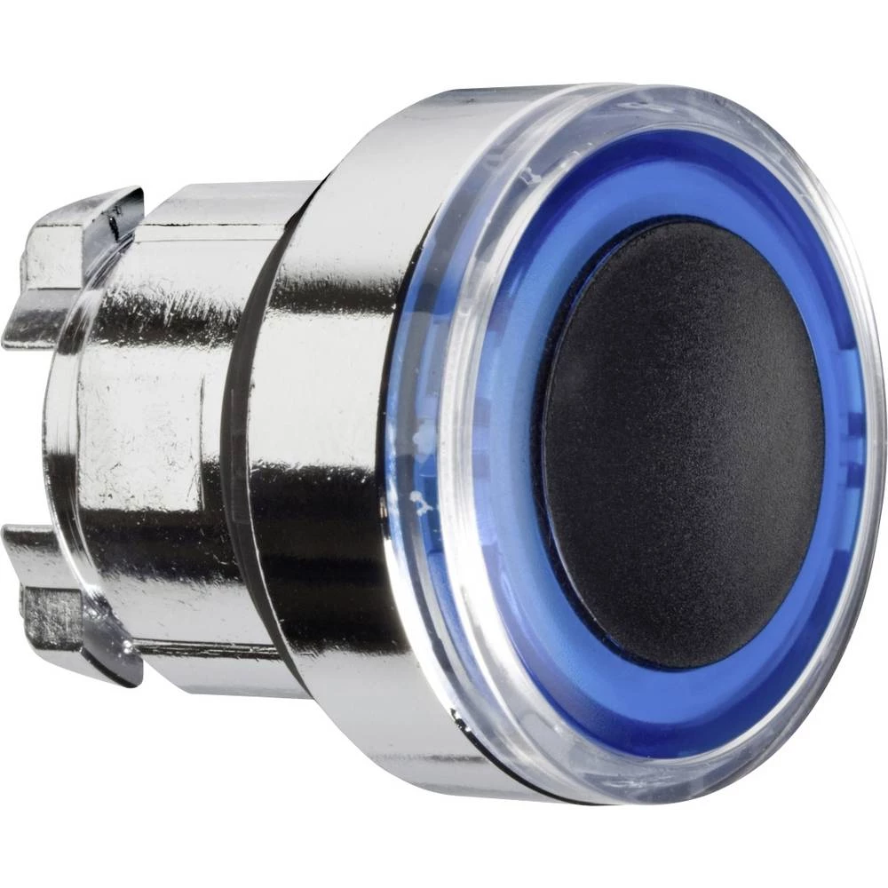 Schneider Electric ZB4BW963 prednji element za osvijetljeni gumb ponovno postavljiv (Ø) 22 mm neobilježeno krom boja, plava boja 1 St. slika