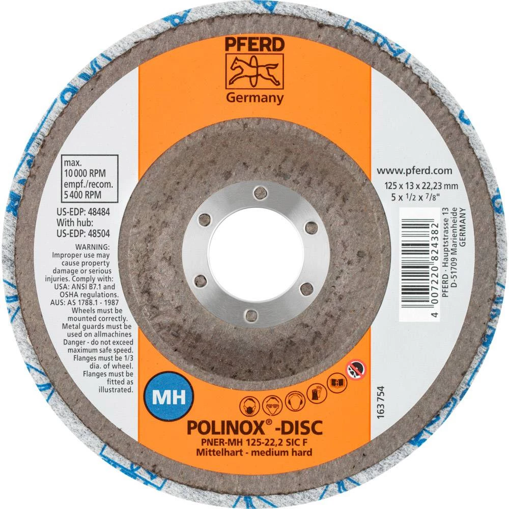 Pferd 44690713 POLINOX kompaktni disk DISK PNER-MH 125-22,2 SiC F &Oslash; 125 mm 1 ST slika