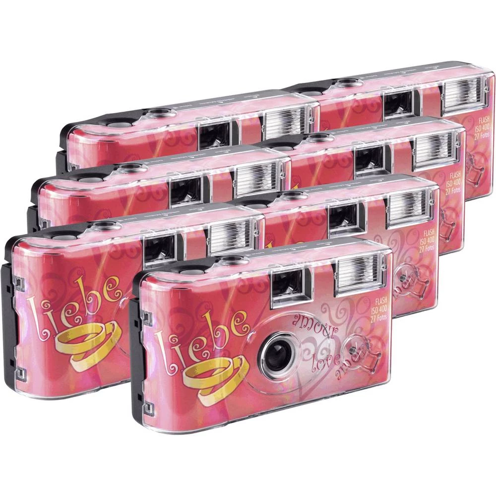 Jednokratni fotoaparat Love Hearts 7 ST S ugrađenom bljeskalicom slika