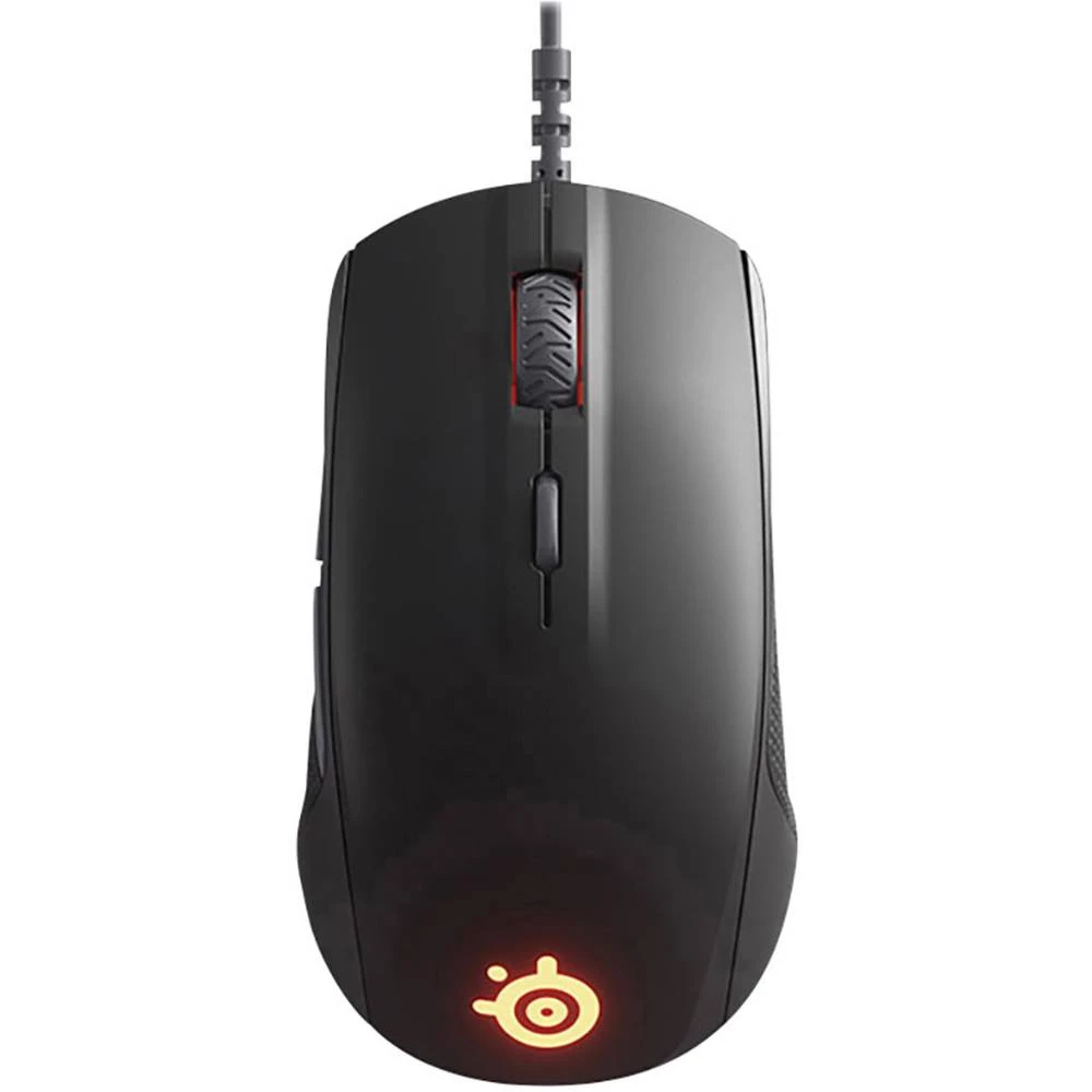 Steelseries Rival 110 USB gaming miš Optički Ergonomski, Osvjetljen, Integrirana profilna memorija Crna slika