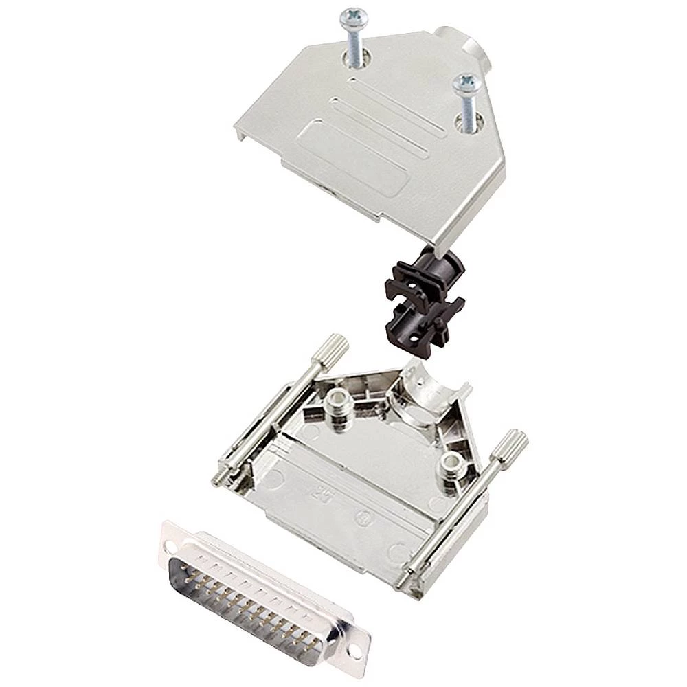 Komplet D-SUB pinskih konektora 180 ° Broj polova: 25 Lemni kup encitech DTPK-M-25-DBP-W-K 1 ST slika