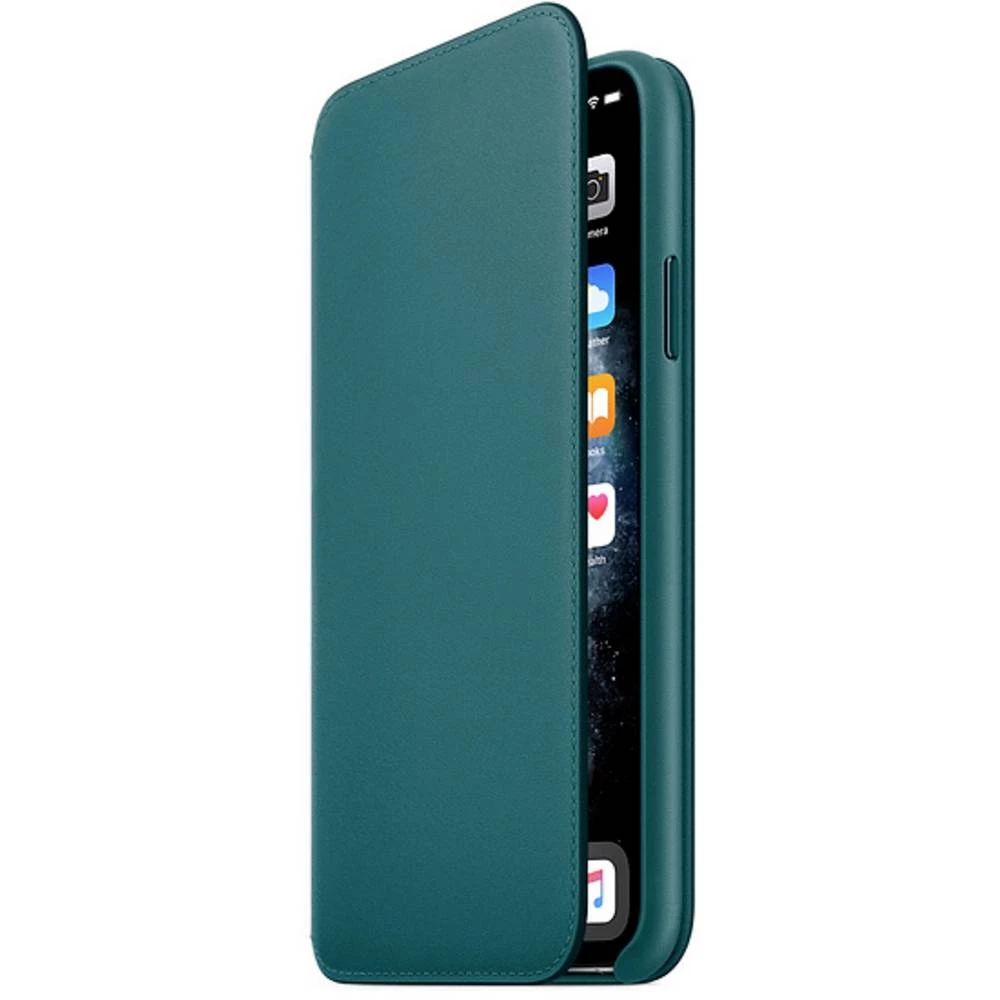 Apple iPhone 11 Pro Max Leather Folio leder case iPhone 11 Pro Max paun slika
