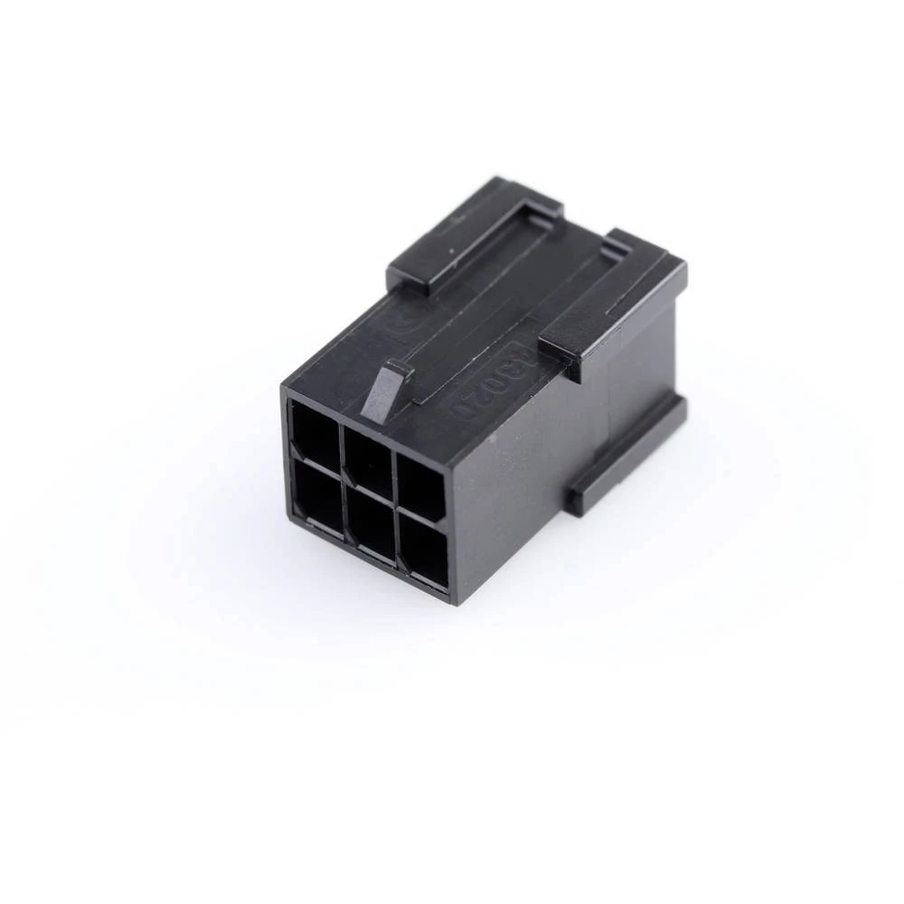 Molex 430200601 Micro-Fit 3.0 Plug Housing, Dual Row, 6 Circuits, UL 94V-0, Low-Halogen, Black slika