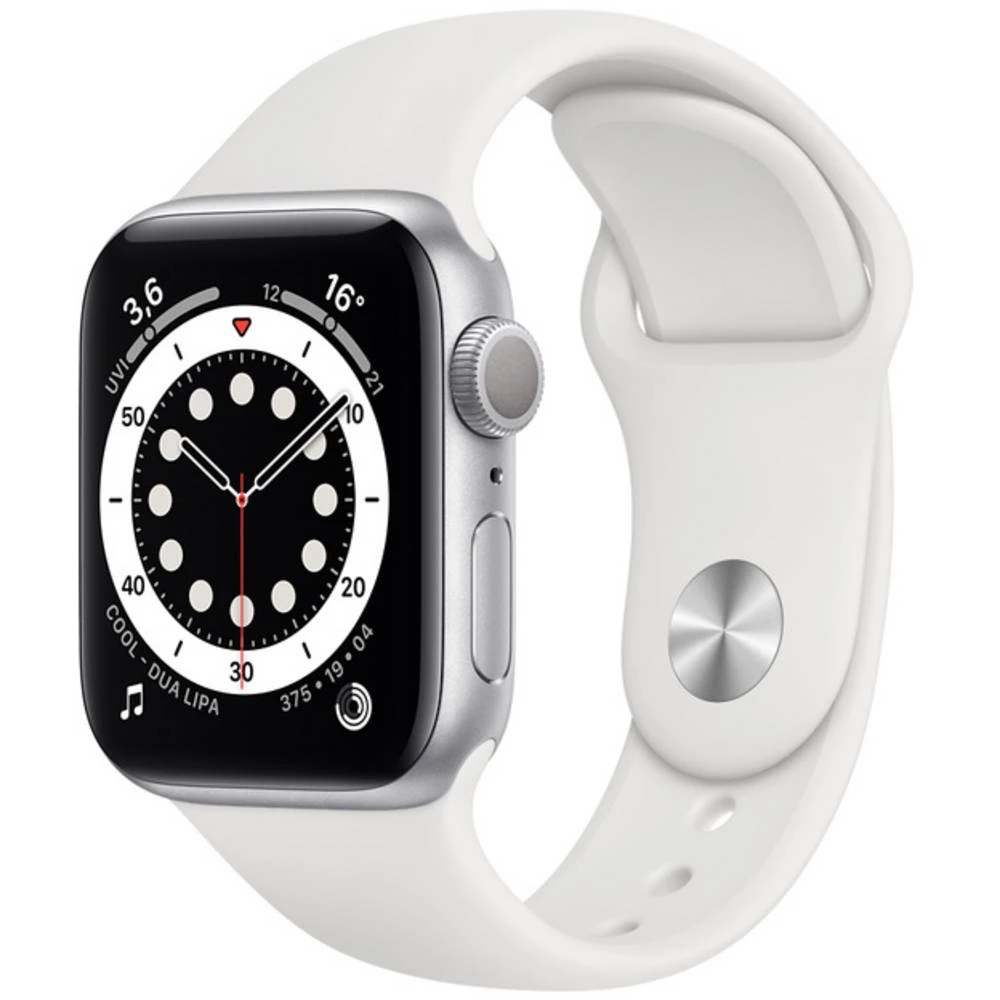Apple Watch Series 6 GPS 40 mm kućište od aluminija srebrna sportska narukvica bijela slika